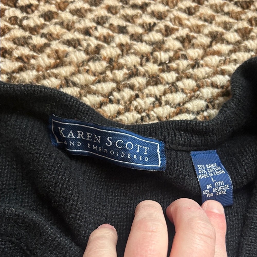Storybook Knits Black Halloween Kids Vest - Picture 2 of 2